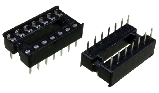 [PIN14] Zocalo para Circuito Integrado de 14 Pines (7 por lado) Pitch 2.54mm. (PIN14)