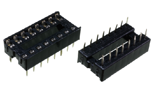 [PIN16] Zocalo para Circuito Integrado de 16 Pines (8 por lado) Pitch 2.54mm. (PIN16)