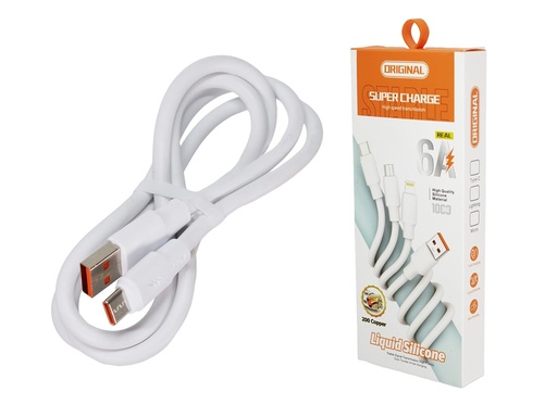 [USB-USBTC] Cable USB A a USB tipo C de 6A Carga Rápida, pasar datos 1m