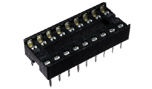 [PIN18] Zocalo para circuito integrado de 18 pines delgado (PIN18)