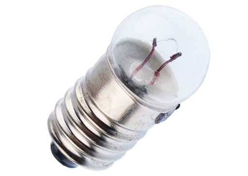 [F1V5-E10] Foco Lampara Miniatura G-3 1/2" para Base de Rosca E10 (1.5 VDC)