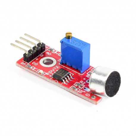 [HW-485] KY-037 Sensor de Sonido de Alta Sensibilidad con Microfono Electret para Detectar y Medir el Sonido con Arduinoo