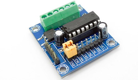 [L293D-PCB] Mini Driver L293 para Motores de Paso y Motores DC - Corriente: 600 mA Pico: 1.2 Amp (L293D-PCB)