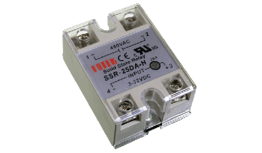 [SSR-25DA-H] Rele de estado solido DC a AC, 25A 480VAC Entrada 3-32VDC (SSR-25DA-H)