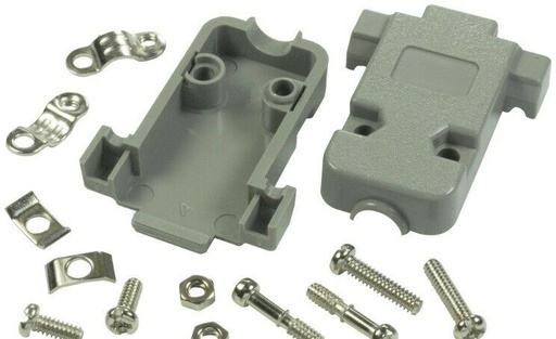 [C9PP] .Cubierta de Plastico para Conector DB9 9 pines 2 filas , Capucha DB9 (C9PP)