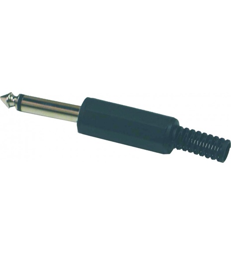 [AD-161] .Plug 6.3mm mono plastico